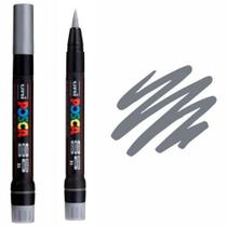 Caneta Posca 350 Brush Pen Prata Caneta Posca 350 Brush Pen Prata