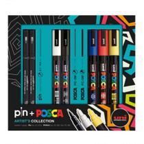 Caneta Posca Artists Collection Com 7 Itens Caneta Posca Artists Collection Com 7 Itens