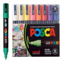 Caneta Posca Estojo C/16 PC-5M Sortido Caneta Posca Estojo C/16 PC-5M Sortido