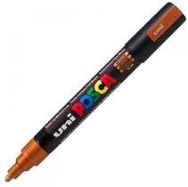 Caneta Posca Marcador Permanente Uniball 5M Cor Bronze 2.5mm