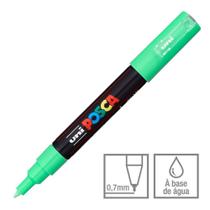 Caneta Posca Marcador Uni-Ball PC-1M Verde Claro 5