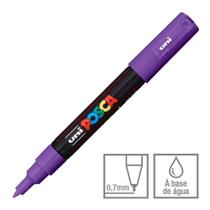 Caneta Posca Marcador Uni-Ball PC-1M Violeta 12 Caneta Posca Marcador Uni-Ball PC-1M Violeta 12