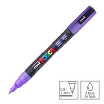 Caneta Posca Marcador Uni-Ball PC-3ML Violeta Glitter 12