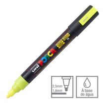 Caneta Posca Marcador Uni-Ball PC-5M Amarelo Fluorescente F2