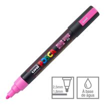 Caneta Posca Marcador Uni-Ball PC-5M Rosa Fluorescente F13