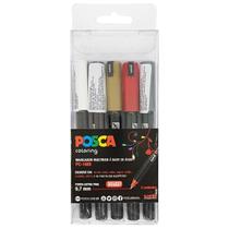 Caneta Posca PC-1MR 0.7mm Uniball 5 Unidades