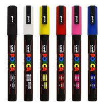 Caneta Posca PC-3M Marcador Kit C/ 6 Cores