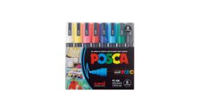 Caneta Posca Pc-5m Estojo C/8 Cores - Uniball Caneta Posca Pc-5m Estojo C/8 Cores - Uniball
