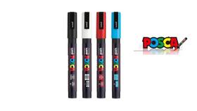 Caneta Posca Pc-5M Ponta 2,5mm Kit c/ 4 Cores - Uniball