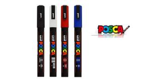 Caneta Posca Pc-5M Ponta 2,5mm Kit Com 4 Cores - Uniball