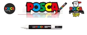 Caneta Posca Pc-5m Unitaria Cor Branca