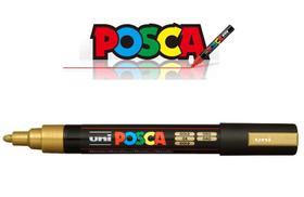 Caneta Posca Pc-5m Unitaria Cor Ouro - uniball Caneta Posca Pc-5m Unitaria Cor Ouro - uniball