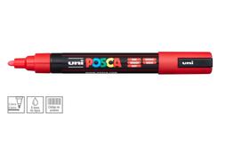Caneta Posca Pc-5m Vermelha Ponta Extra Media 2,5mm