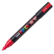 Caneta Posca PC-5M - Vermelho Fluorescente - uni-ball Caneta Posca PC-5M - Vermelho Fluorescente - uni-ball
