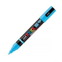 Caneta Posca PC-5MBR Brush - Azul Claro - uni-ball Caneta Posca PC-5MBR Brush - Azul Claro - uni-ball