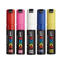 Caneta Posca Pc-8k Chanfrada - Kit 2 c/ 5 cores