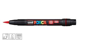 Caneta Posca PCF-350 Red Ponta Pincel 0,1 à 10 mm - UNIBALL