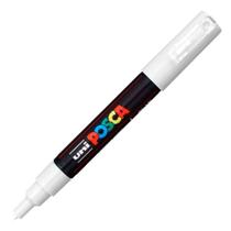 Caneta Posca Uni Ball Pc-1M Branca Com 6 Unidades