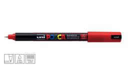 Caneta Posca Uni Ball PC-1MR Ponta ElasExtra Fina com Reforço Metálico 0,7 mm - Cor: Red - UNIBALL Caneta Posca Uni Ball PC-1MR Ponta ElasExtra Fina com Reforço Metálico 0,7 mm - Cor: Red - UNIBALL