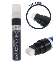 Caneta Poster Pen 15mm Preta - Marcador Profissional para cartazistas Caneta Poster Pen 15mm Preta - Marcador Profissional para cartazistas