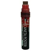 Caneta Poster Titã com traço de 7 e 15mm, recarregável, tinta permanente, ideal para escrita em cartaz, faixas de polietileno, entre outros