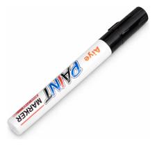 Caneta Preta Paint Marker para Pintar Permanente Pneu Óculos Vidro Metal Madeira Borracha tinta automotiva pintura carro cerâmica tenis Plástico