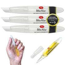 Caneta Recarregável de Óleo para Cutículas Bliss Kiss - Pacote com 3 Caneta Recarregável de Óleo para Cutículas Bliss Kiss - Pacote com 3