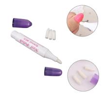 Caneta Remove Tira Esmalte Canto Unha Porta Acetona Portátil