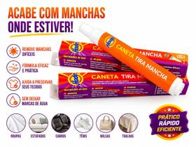 Caneta Removedora De Manchas Hode Limpeza Rápida Para Tecidos Roupas Sem Enxágue