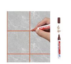Caneta Reparadora de Azulejo Rejunte Marrom Caneta Reparadora de Azulejo Rejunte Marrom
