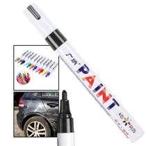 Caneta Reparadora Tira Risco Automóveis Carro Moto Caminhões Pintar e Retocar Pneu Azulejo e Tênis Uso Escolar Marca Texto Preto