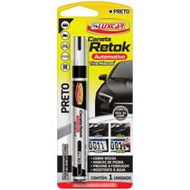 Caneta Retok Automotivo Tira Riscos Preto