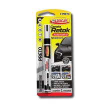 Caneta Retok Preta Tira Riscos e faz Reparos de Pinturas de Carros e Móveis Luxcar Caneta Retok Preta Tira Riscos e faz Reparos de Pinturas de Carros e Móveis Luxcar