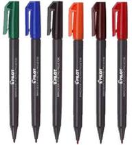 Caneta Retroprojetor 2.0mm 6 Cores Pilot - 1 Caneta Retroprojetor 2.0mm 6 Cores Pilot - 1