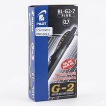 Caneta Roller Ball Gel BL-G2-7mm Preto 12 Unidades - Pilot Caneta Roller Ball Gel BL-G2-7mm Preto 12 Unidades - Pilot