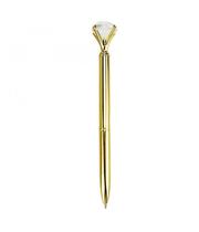 Caneta Roller Pen Dourado Diamante Transparente-fs
