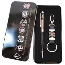 Caneta Roller Terra Sagrada Com Chaveiro Corinthians