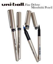 Caneta Rollerball Deluxe Fine C/2 Preta /azul Uni-ball 0.7mm