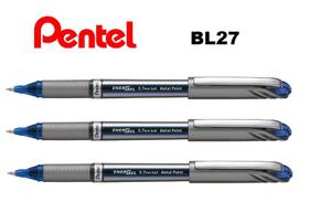 Caneta Rollerball Pentel Energel 0,7mm BL27 - Kit C/3 Azul