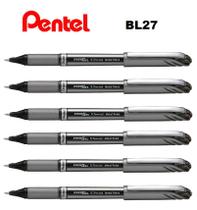 Caneta Rollerball Pentel Energel 0,7mm BL27 - Kit C/6 Preta