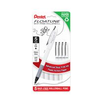 Caneta Rollerball Pentel Floatune, ponta média 0,8mm, tinta preta, pacote com 5 (BY108PF5A) Caneta Rollerball Pentel Floatune, ponta média 0,8mm, tinta preta, pacote com 5 (BY108PF5A)