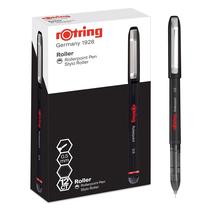 Caneta rollerball Rotring 0,5 mm ponta agulha tinta preta 12 un. Caneta rollerball Rotring 0,5 mm ponta agulha tinta preta 12 un.