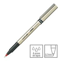 Caneta Rollerball Uni-ball Deluxe Fine Vermelha 0.7 Mm Waterproof Ub-177 6.