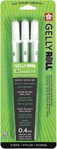 Caneta SAKURA Gelly Roll Classic 08 (tamanho médio) Pacote branco com 3 Caneta SAKURA Gelly Roll Classic 08 (tamanho médio) Pacote branco com 3