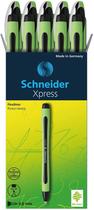 Caneta Schneider Xpress 0,8 mm preta, pacote com 10