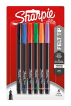 Caneta SHARPIE Fine Point, pacote com 6 cores variadas (1924215) Caneta SHARPIE Fine Point, pacote com 6 cores variadas (1924215)