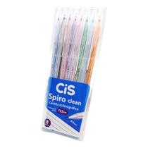 Caneta Spiro CiS CLEAN Colorida - 8 Cores