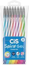 Caneta Spiro Gel - estojo 8 cores