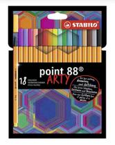 Caneta Stabilo 8818/1 20 Point Arty C/18 Cores Sortidas