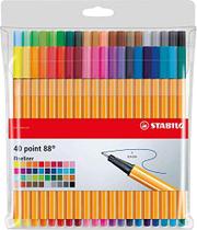Caneta Stabilo 8840-1 Point Estojo C/40 Cores